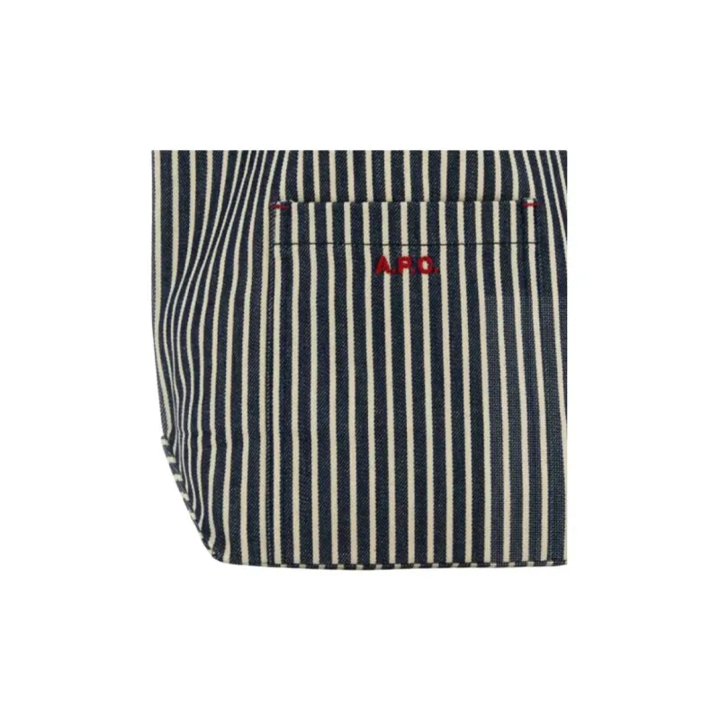 A.P.C Mini Thais Striped Tote Bag-3