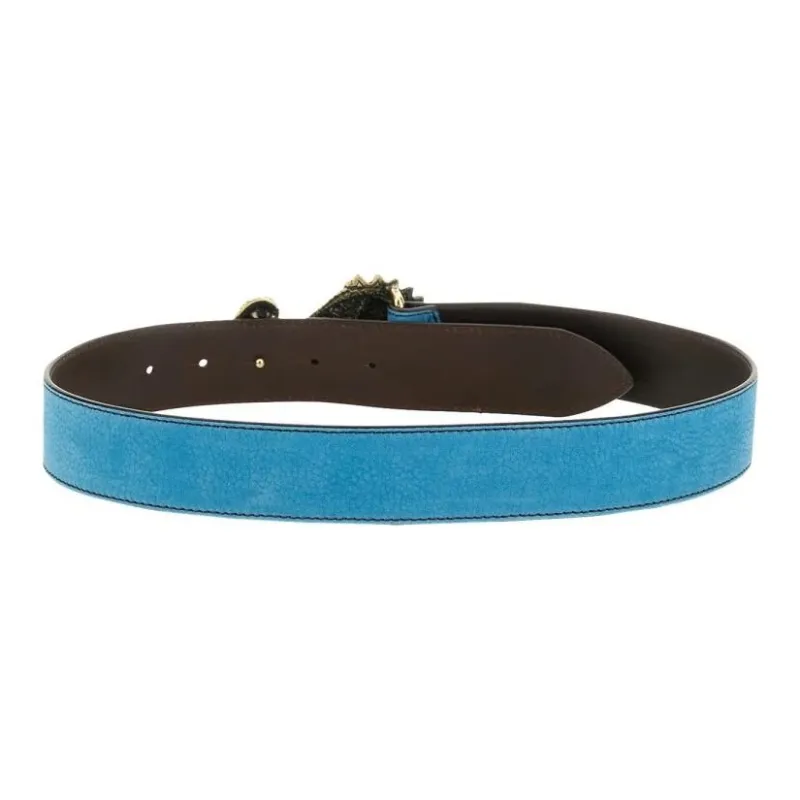 Orciani Cabochon Buckle Nubuck Belt-1
