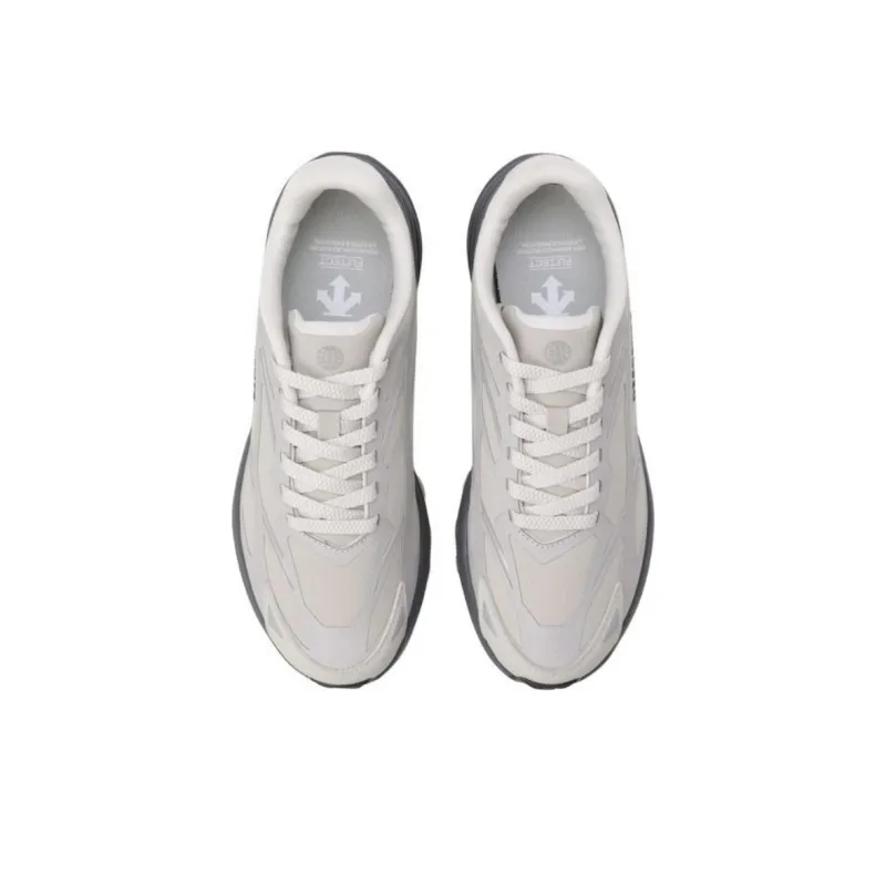 DESCENTE Anti Slip Wear Resistant Low Top Casual Shoes Unisex Beige Black-3
