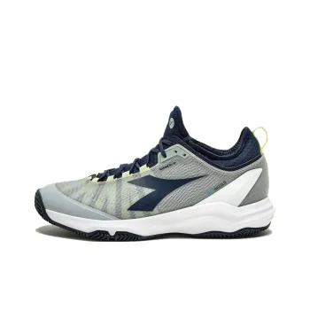 Diadora Abrasion Resistant Low Top Tennis Shoes Men's Gray