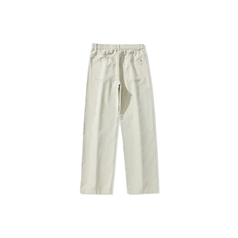 EPTISON Casual Pants Unisex Beige Gray-1