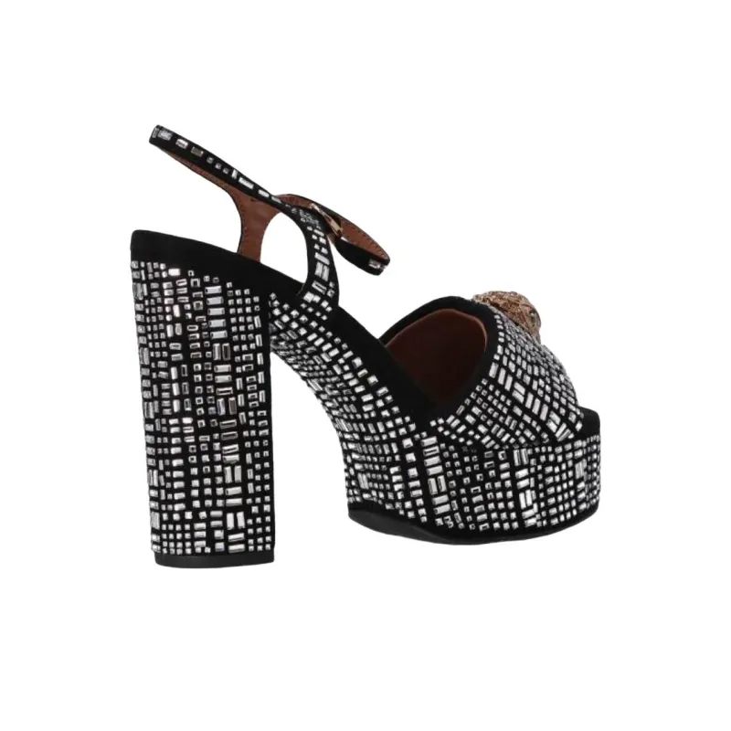 Kurt Geiger London Kensington Strap Sandals 12.5cm Women's Black-4