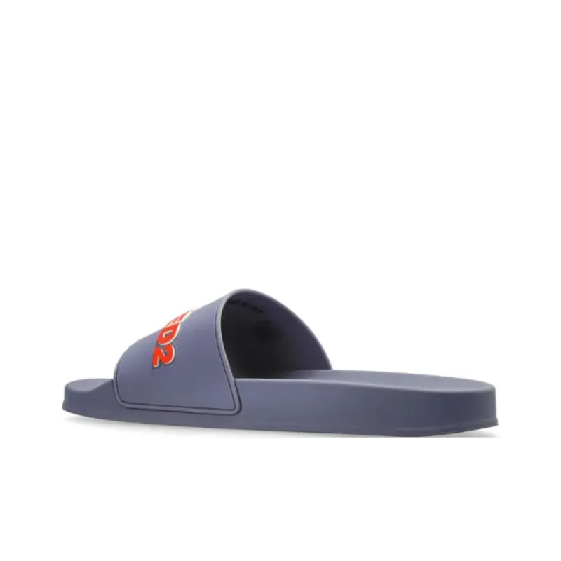 Dsquared2 Logo Embossed Slip On Slides-2