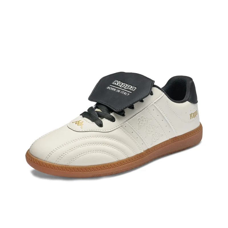 Kappa Back to Back Anti Slip Wear Resistant Low Top Skateboard Shoes Unisex White Black-2