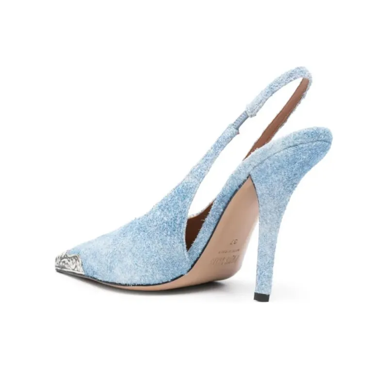 Paris Texas Jessica Western Slingback Pumps-3
