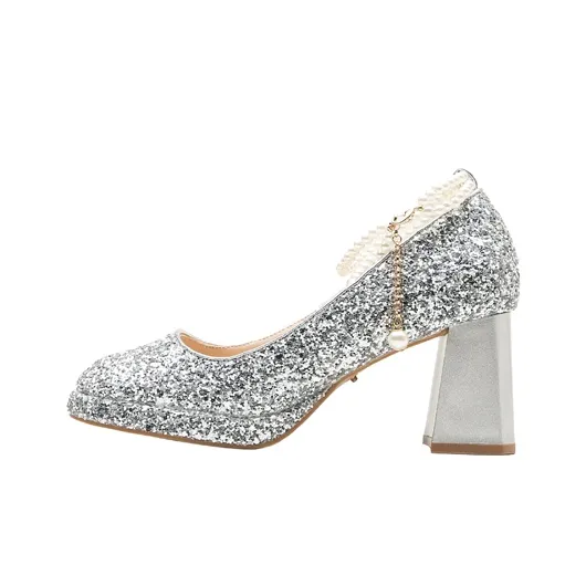 Dunnu Chunky Heel High Heels Women's-13