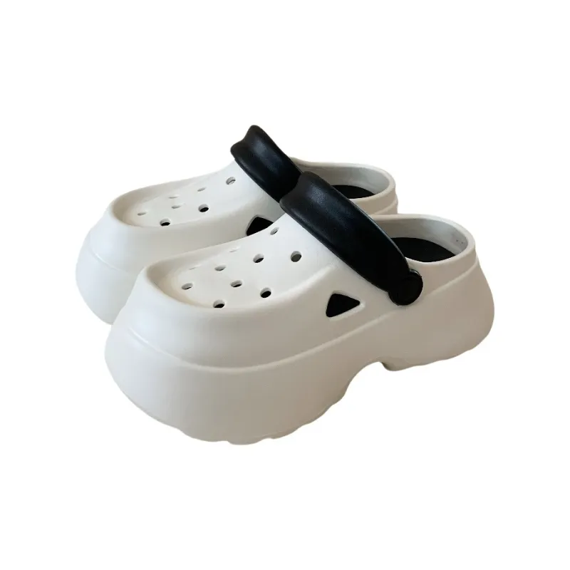 SHIGUDE Slippers Women's, White/Pink-16