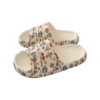 Thin Strips Sandal Slippers Women's, White