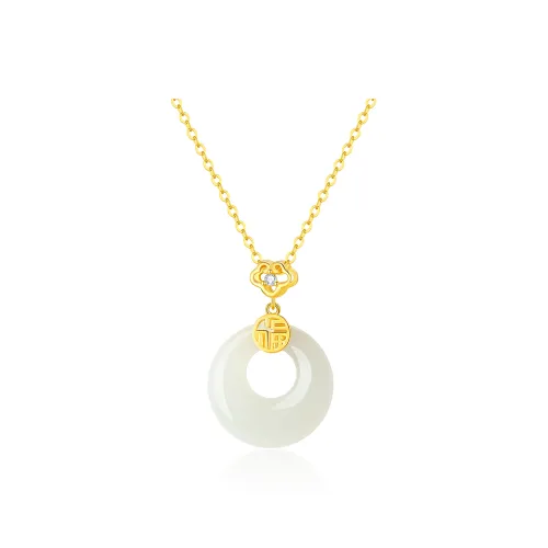 CHINA GOLD Chalcedony Necklaces Women's