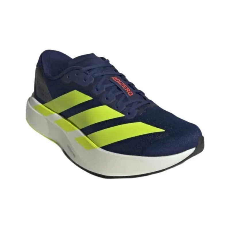 Adidas Adizero Evo SL Anti Slip Wear Resistant Low Top Running Shoes Men's Blue Yellow-1