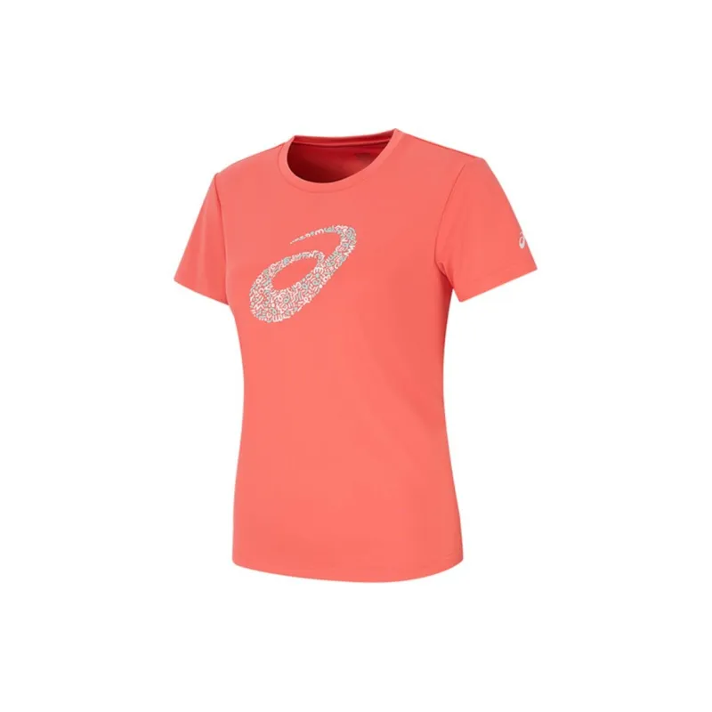 Asics Regular T Shirt Women's Pink Orange-1