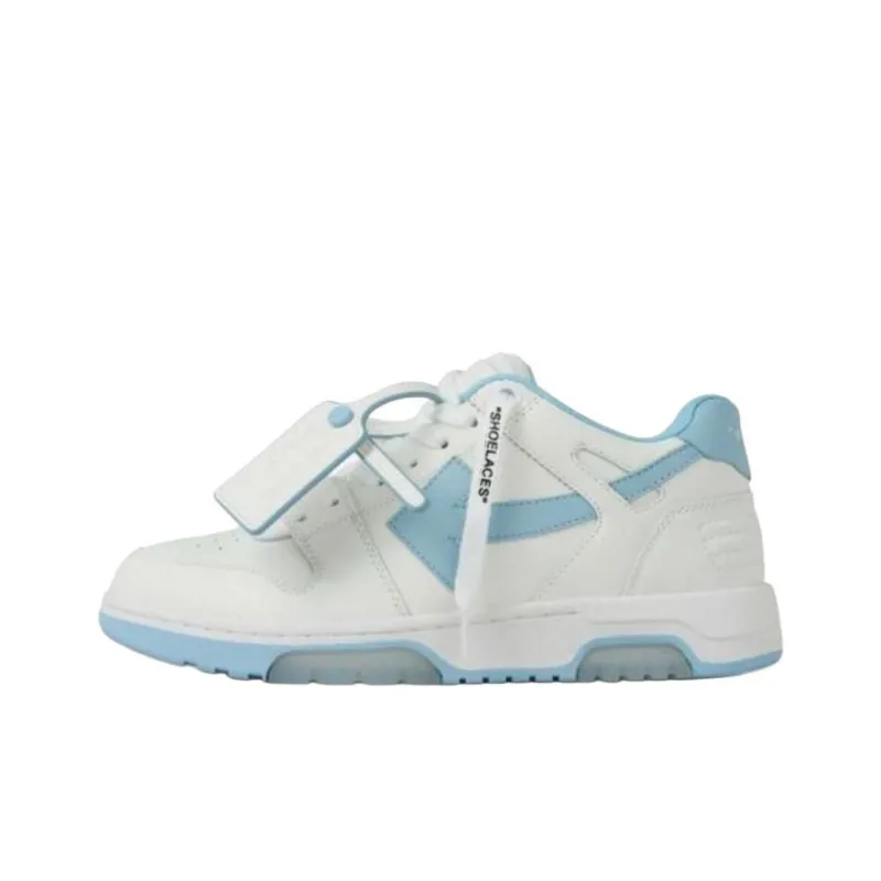 OFF WHITE Low Top Skateboard Shoes Women's White-0