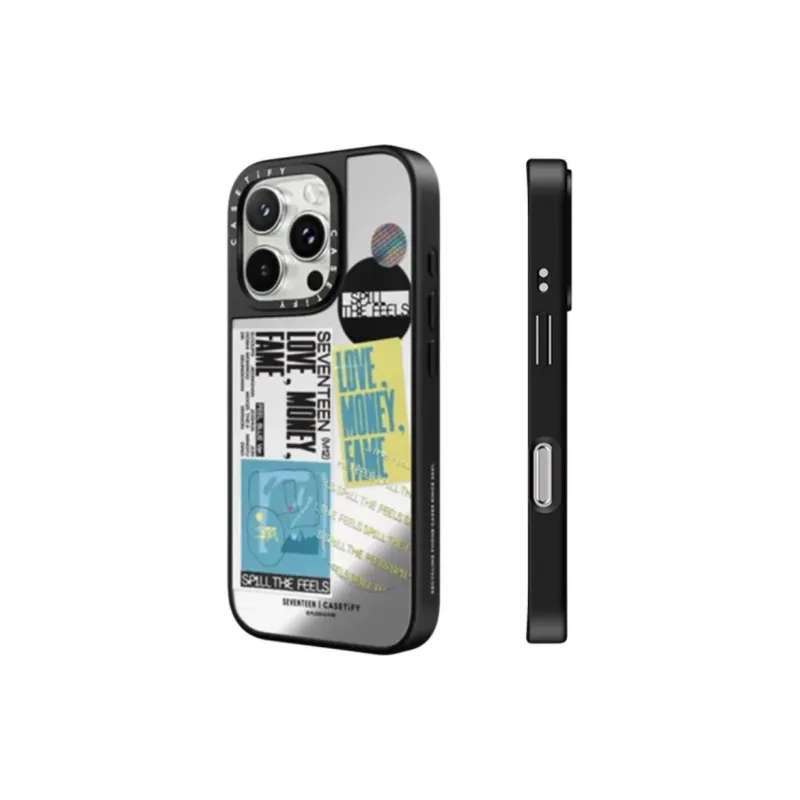 CASETIFY TPU+PC Material Patchwork Label Phone Cases Compatible With IPhone 15/16 Collection Trendy-4