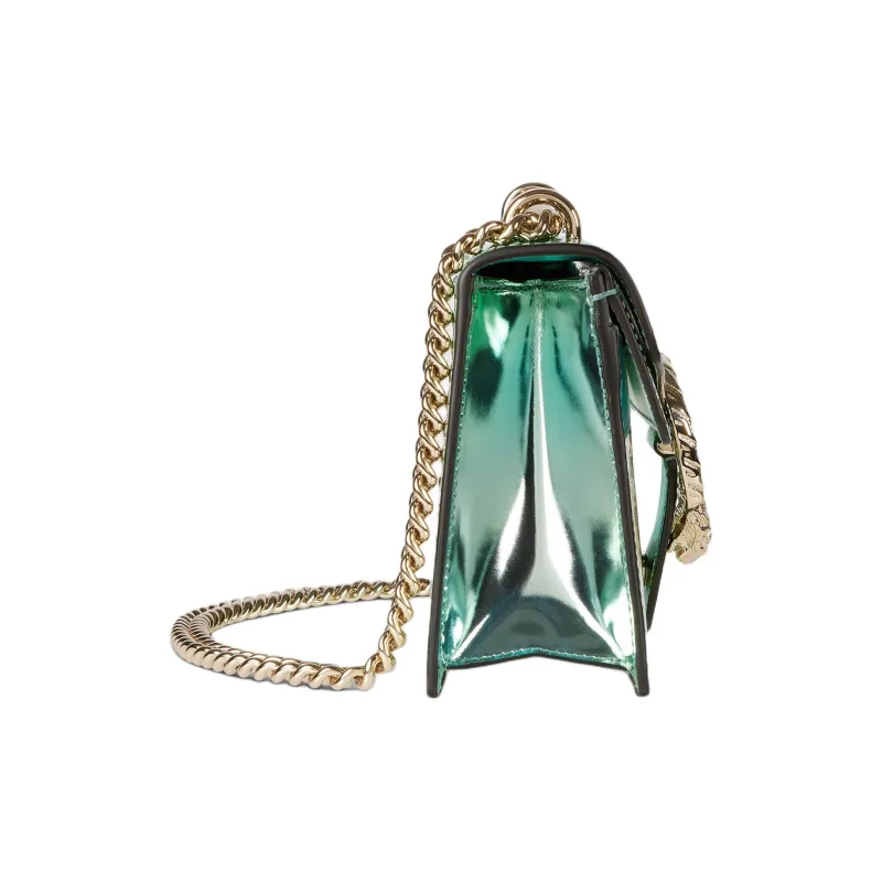 GUCCI Dionysus Leather Shoulder Bag Regular Women's Green-3