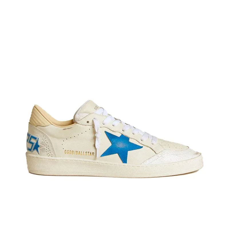 Golden Goose Ball Star Low-Top Skateboard Shoes Men's Blue-1
