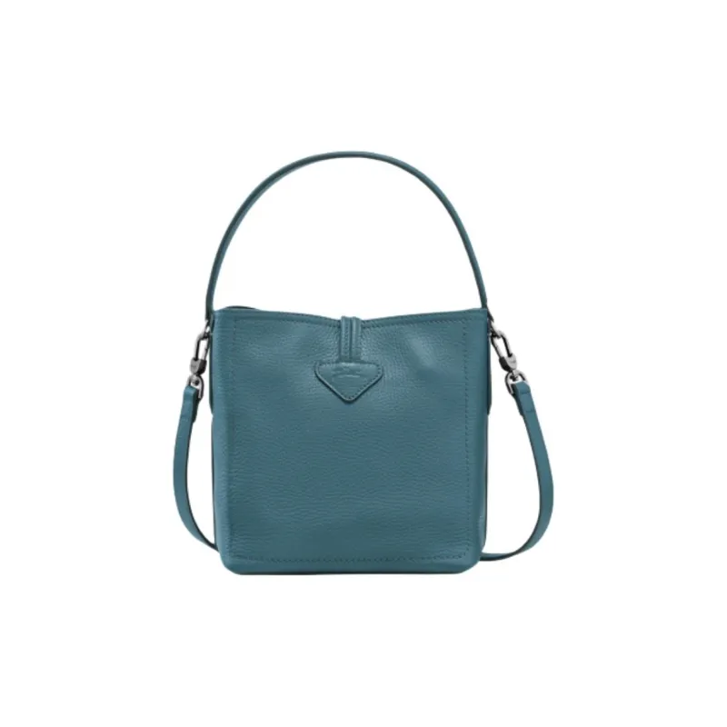 LONGCHAMP Roseau Essential Cow Leather One Shoulder Handbag Women's Peacock Blue-1