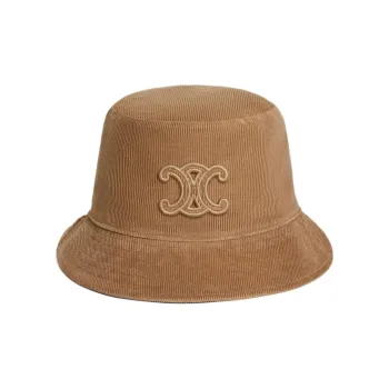 CELINE Triomphe Bucket Hat In Corduroy