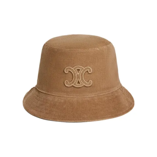 CELINE Triomphe Bucket Hat In Corduroy