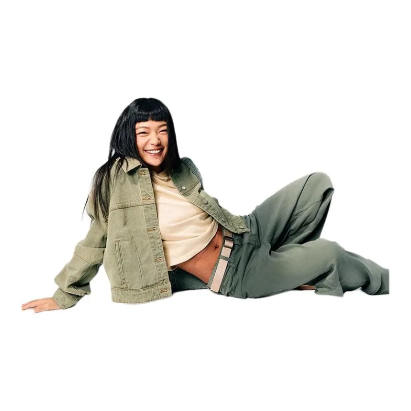 GAP Cropped Coats Women's-5