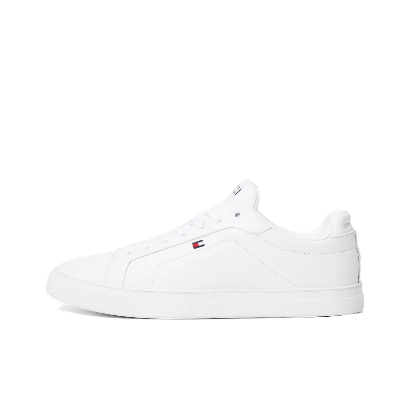 Tommy Hilfiger Low-Top Skateboard Shoes Men's White-0