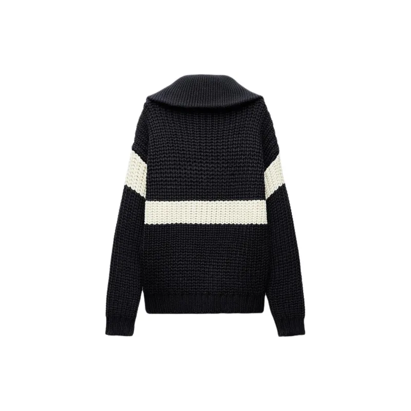 ZARA Sweater Women's Sea Blue/Nude-1