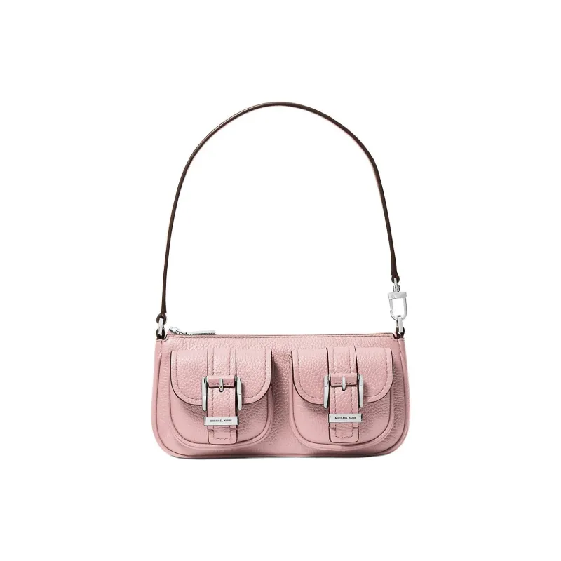 MICHAEL KORS Litchi Grain Leather Handbag, Shoulder Bag Small Size Women's Smoky Rose-0