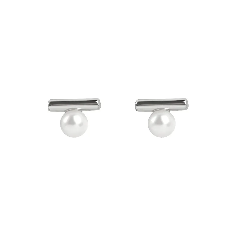 FREE ELF Pearl Stud Earrings Women's-0