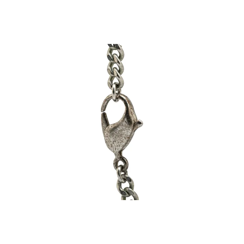 CHANEL 2005 Resin Cc Camellia Charm Necklace Costume Necklace-2