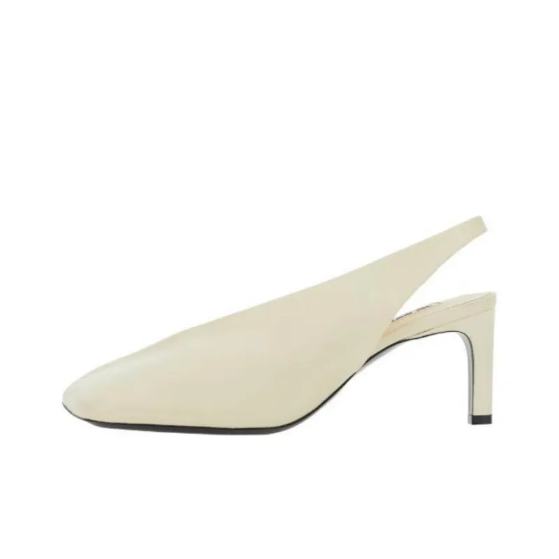 JIL SANDER Slim Heel High Heels Women's Ivory White-0
