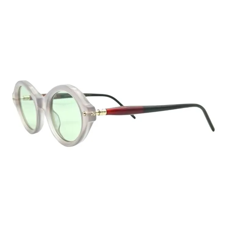 KUBORAUM Acetate Irregular Shape Sunglasses Women's Gray-0