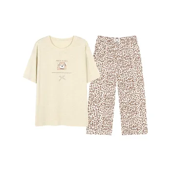 WANANNI Pajama Set Women's Light Yellow