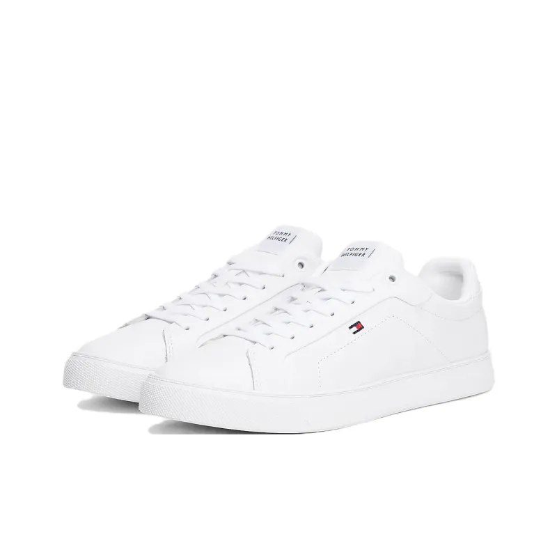 Tommy Hilfiger Low-Top Skateboard Shoes Men's White-2
