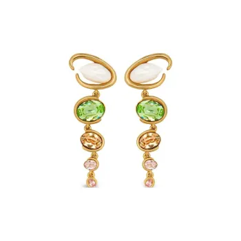 Oscar De La Renta Baroque Pearl O Drop Earrings