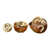 Wood-Fired Serpent Aquarius Teapot+1 Pc Serpent Blessing Cup+Serpent Tea Companion
