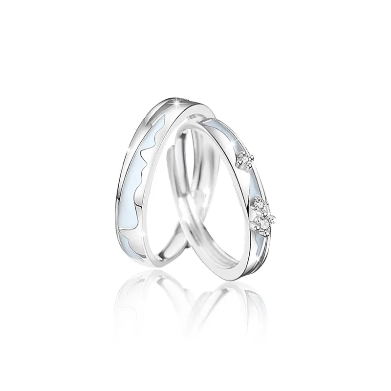 FOREVER MELODY 925 Sterling Silver Rings Unisex-5