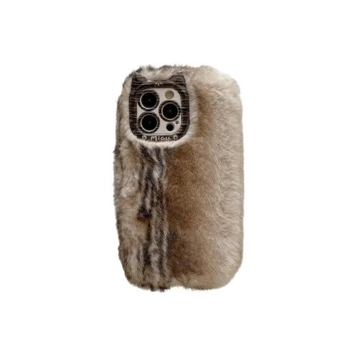X IT Compatible With Apple 16 Pro Max/iPhone 15/14/12 Plush Fall And Winter Soft Protective Case Phone Cases
