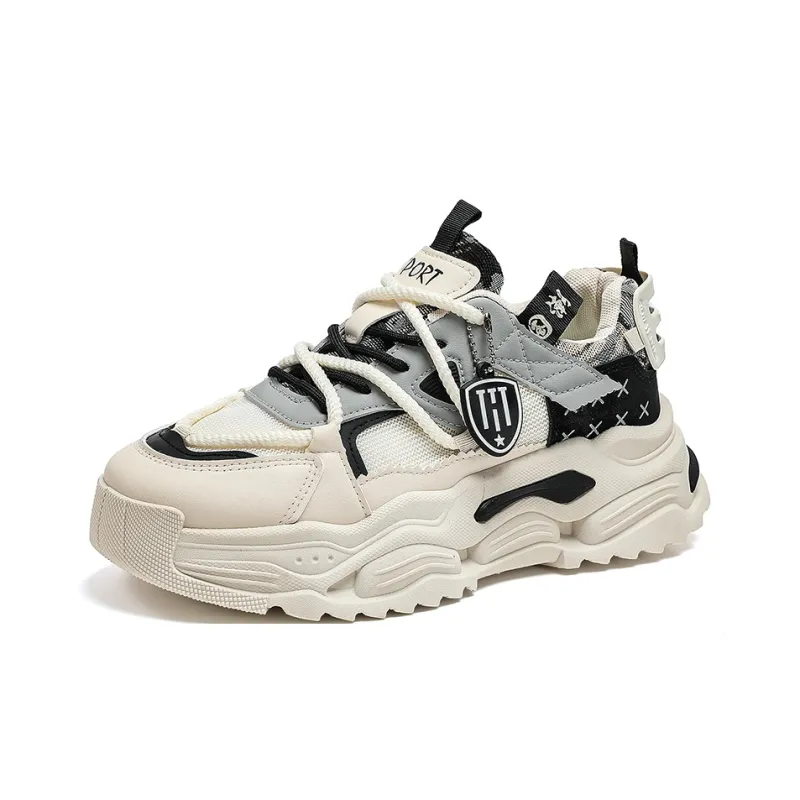 HACKBUTEER Low-Top Chunky Sneakers Men's-12