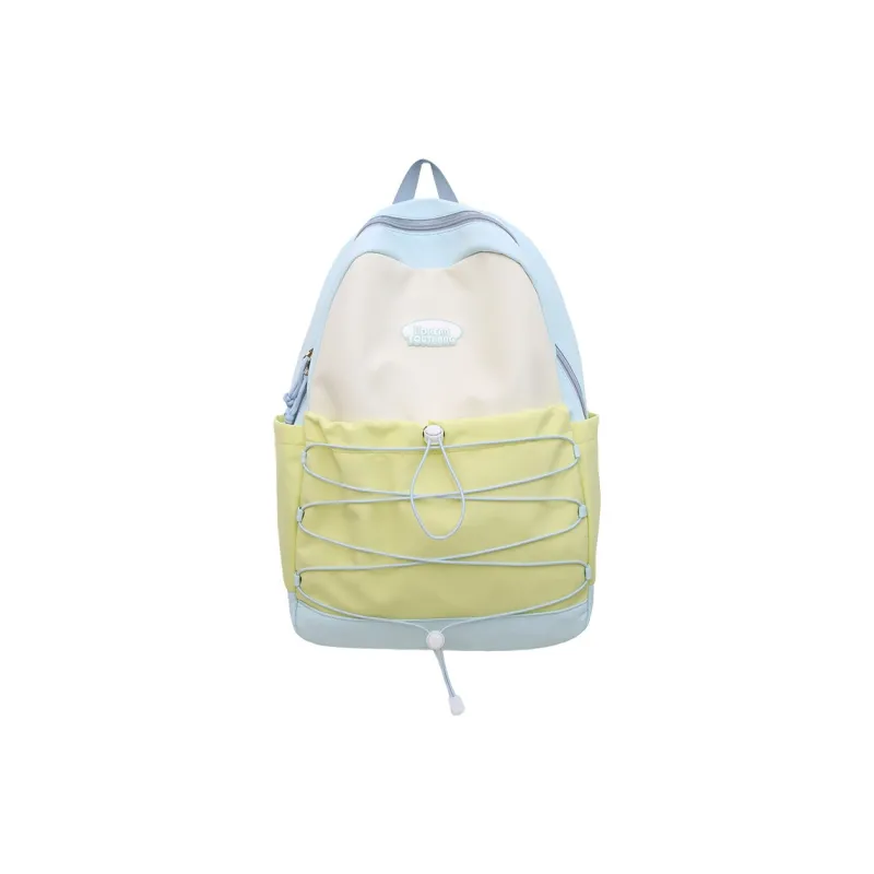 NOMK Nylon Portable One Shoulder Backpack Regular Women's Black Pink/Green Pink/Pink Blue/Blue Yellow-17