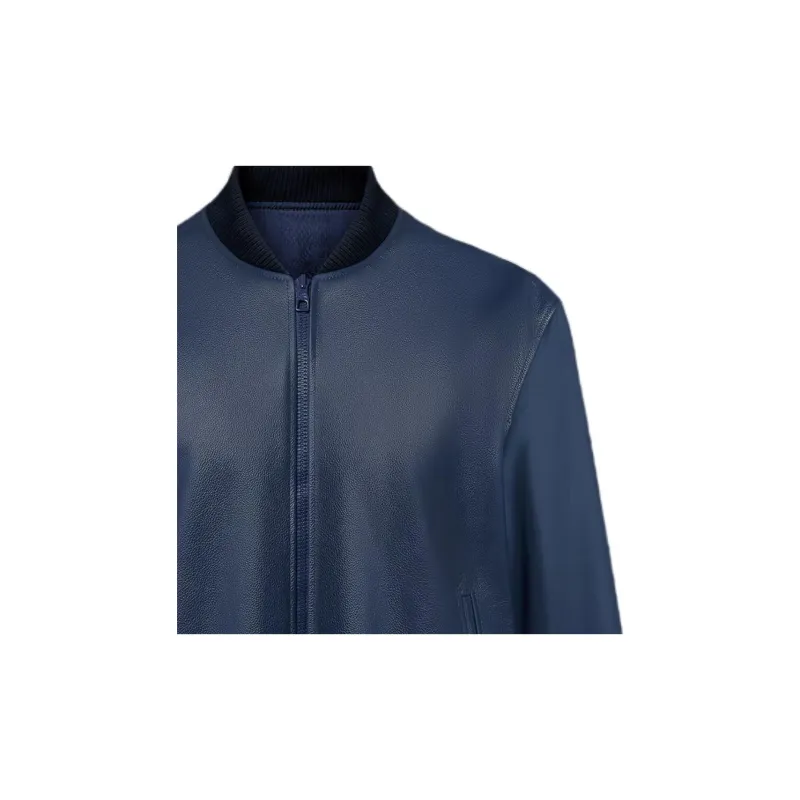LOUIS VUITTON Reversible Leather Nylon Blouson-3