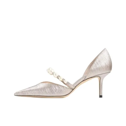 Jimmy Choo Aurelie Slim Heel High Heels 6.5cm Women's White