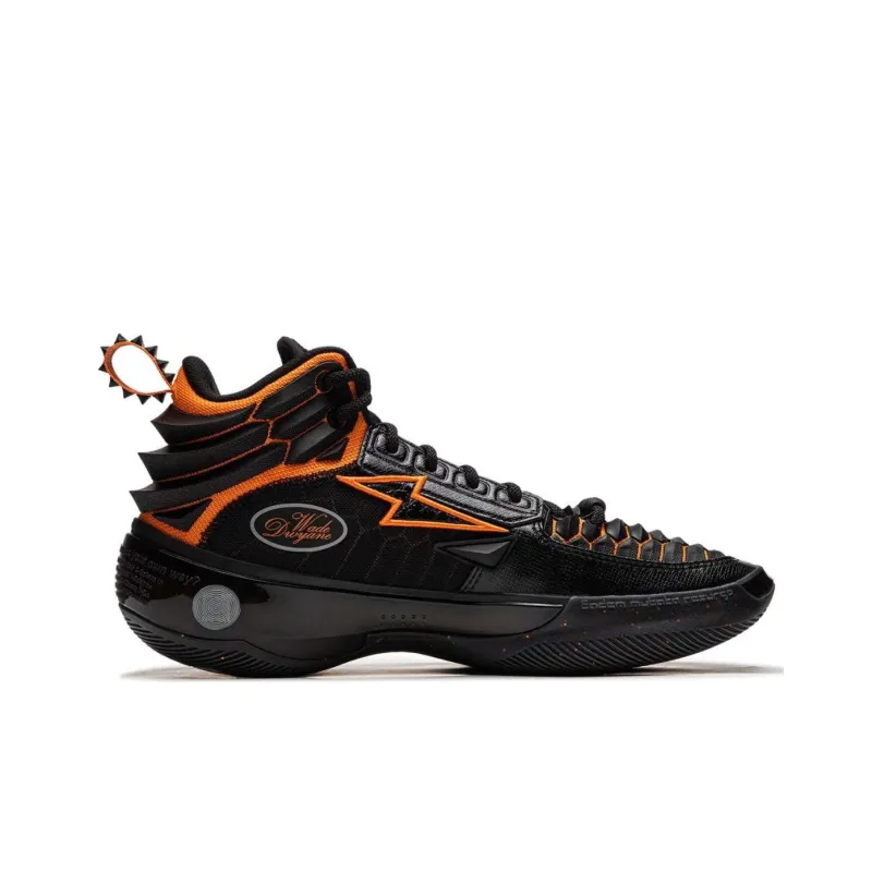 LiNing Wade's Way 10 Low Anti Slip Wear Resistant High Top Basketball Shoes Men's Black-1