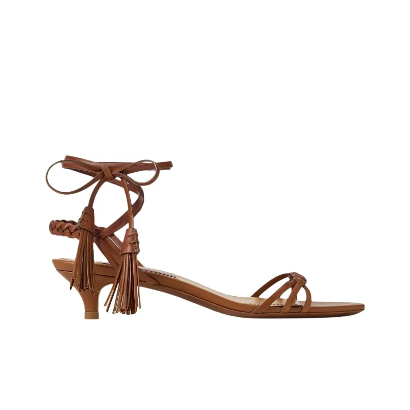 Ralph Lauren Collection Alexandrea Strap Sandals 3cm Women's Brown-1