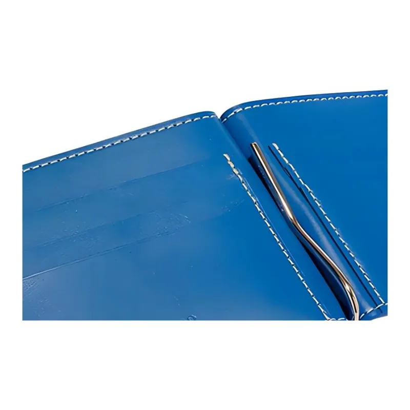 GOYARD Saint-Thomas Canvas With Leather Wallet Unisex Blue-3