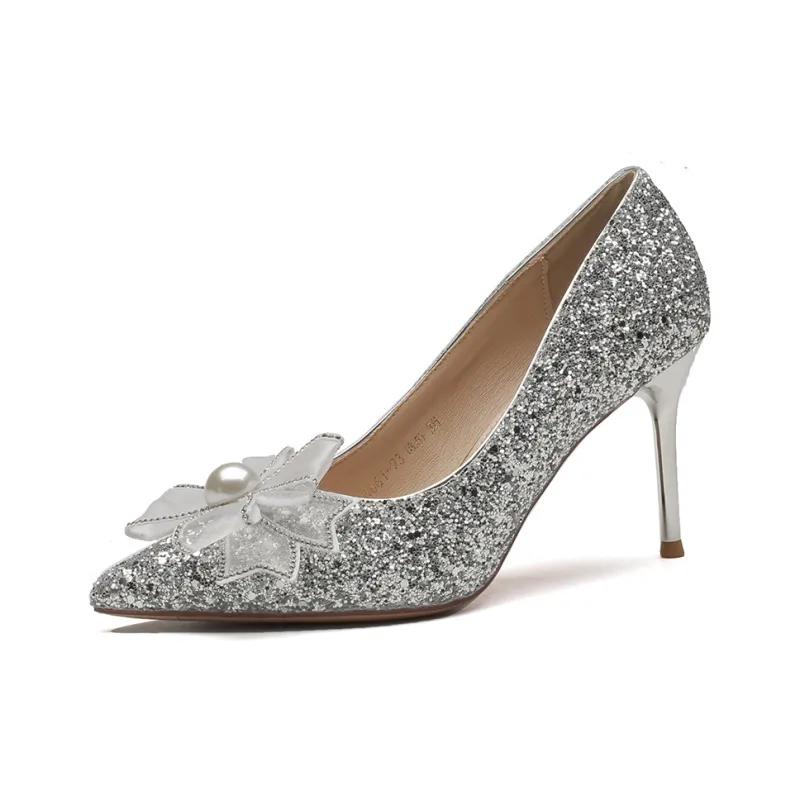 XIMO BULL High Heels Women's Champagne-4