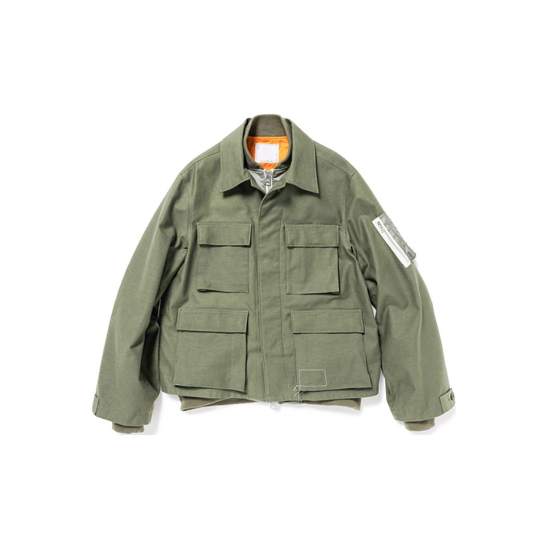sacai / ACRONYM 吹き付ける CROP JACKET Khaki sacai / ACRONYM 吹き付ける CROP JACKET Khaki