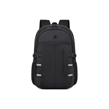 EDISON Nylon Backpack Men's Black/Blue