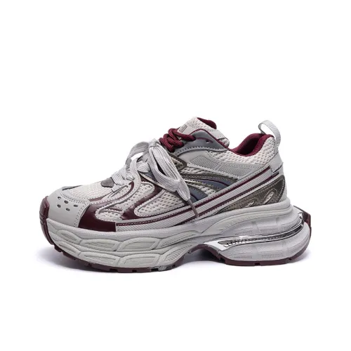 EXULL Q Low Top Chunky sneakers Year Women's Ancora Red