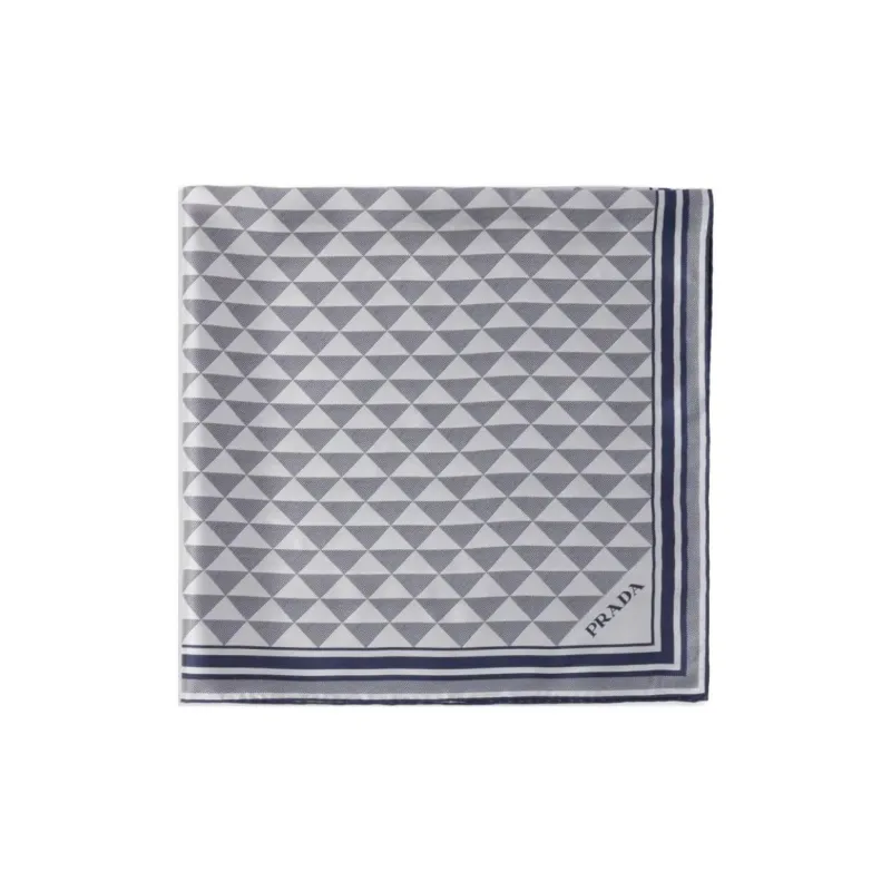 PRADA Printed Silk Scarf-1