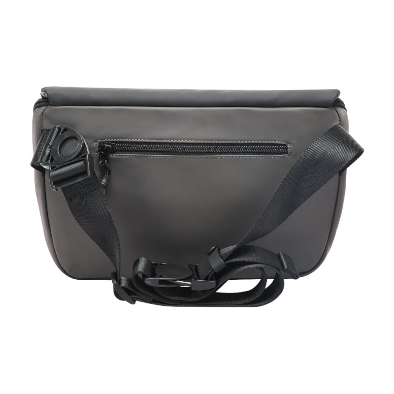 BOPAI Fabric Shoulder Bag Crossbody Bag Messenger Bag Regular Unisex Black/Black Gray-7