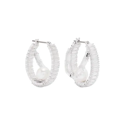 Swarovski X Ariana Grande Pearl Hoop Earings